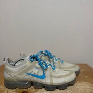 Nike Air Vapormax BQ7848-991 White Blue Running Training shoes Men's Sz 12